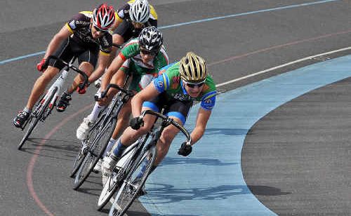 Great success: Racing on corner in the 2010 NSW Track Championships held at Toormina velodrome. Great success: Racing on corner in the 2010 NSW Track Championships held at Toormina velodrome.